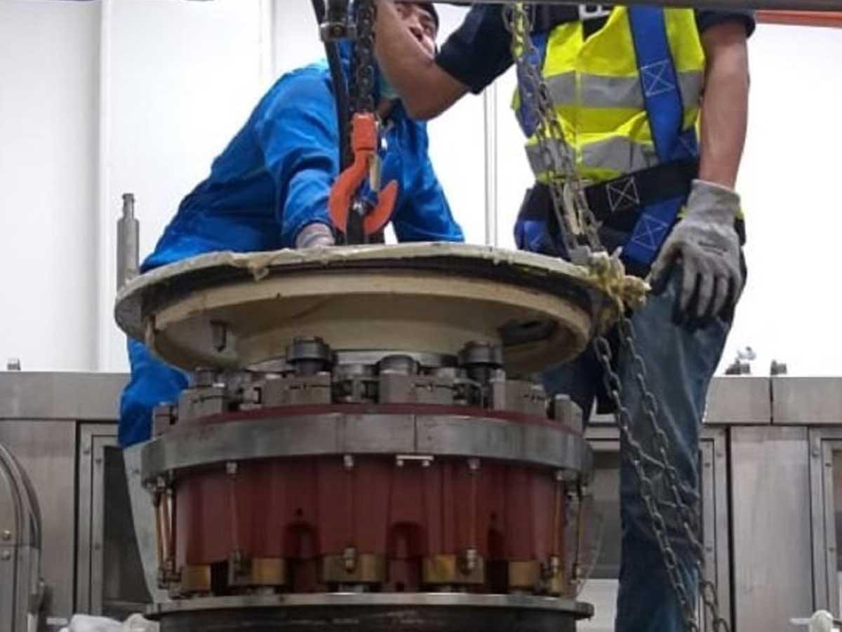 Canning line overhaul in progress at PT Sari Enesis, Ciawi